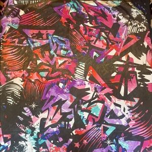 Bold Abstract Printed Sheer Scarf